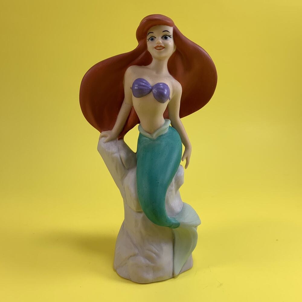 VINTAGE 90’s DISNEY THE LITTLE MERMAID PRINCESS ARIEL PORCELAIN FIGURINE FIGURE